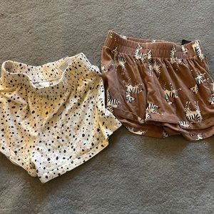 H&M Kids Shorts Set - Cream and Brown